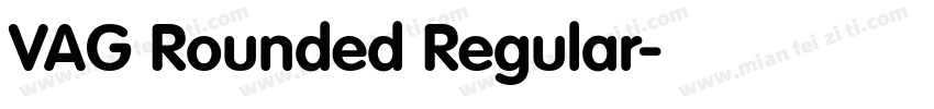 VAG Rounded Regular字体转换